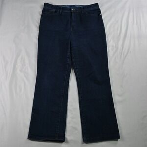 Gloria Vanderbilt 10 Short Stretch Waist Bootcut Dark Wash Denim Womens‎ Jeans